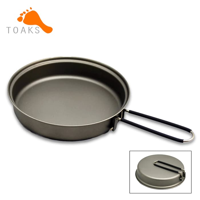 The TOAKS Titanium Frying Pan weighs only 2.5 ozs.