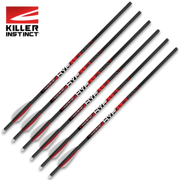 Each is 20” in length and 390 grains, fletched with 3” vanes that have inserted moon nocks