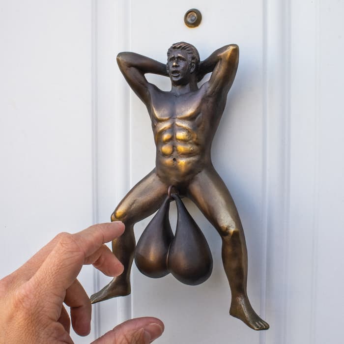 Doorballs Door Knocker - High-Quality PVC Construction, Incredibly Detailed, Mounting Tape - Dimensions 9”x 6”x 2”