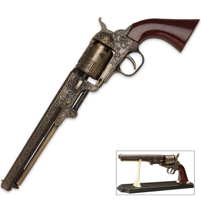 Outlaw Revolver Replica with Stand