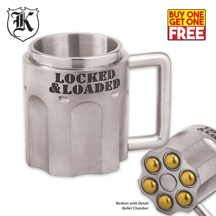 With BOGO, get two of the Locked and Loaded Novelty Mugs for one