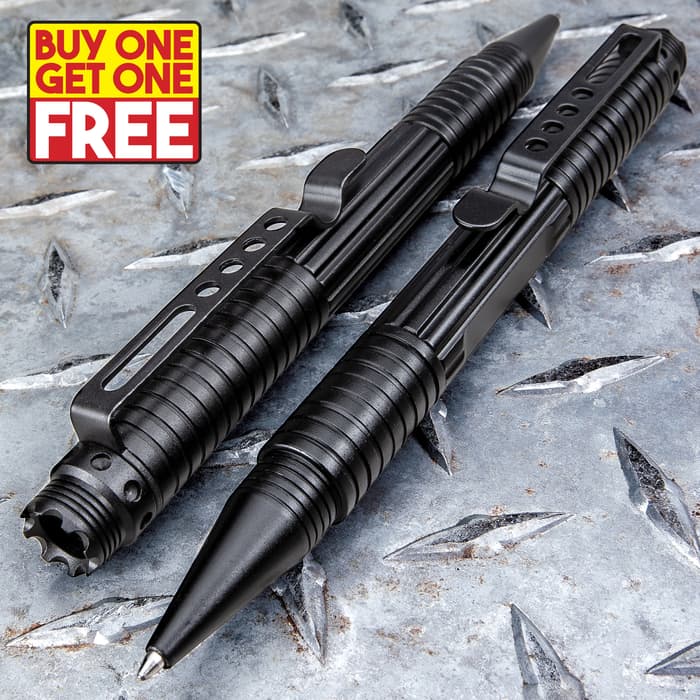 Today, with BOGO, you get two of these tactical pens