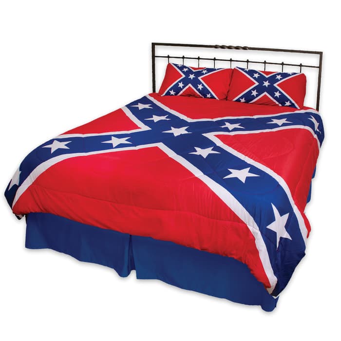Rebel Flag Three-Piece Comforter Set