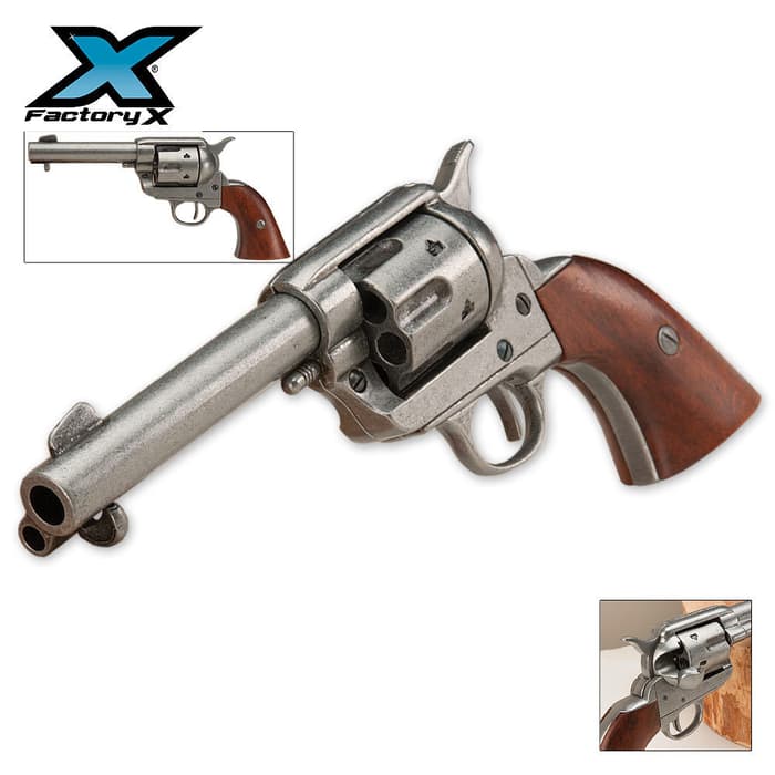 Replica Old West M1873 Quick Draw Revolver - Non-Firing, Antique Finish