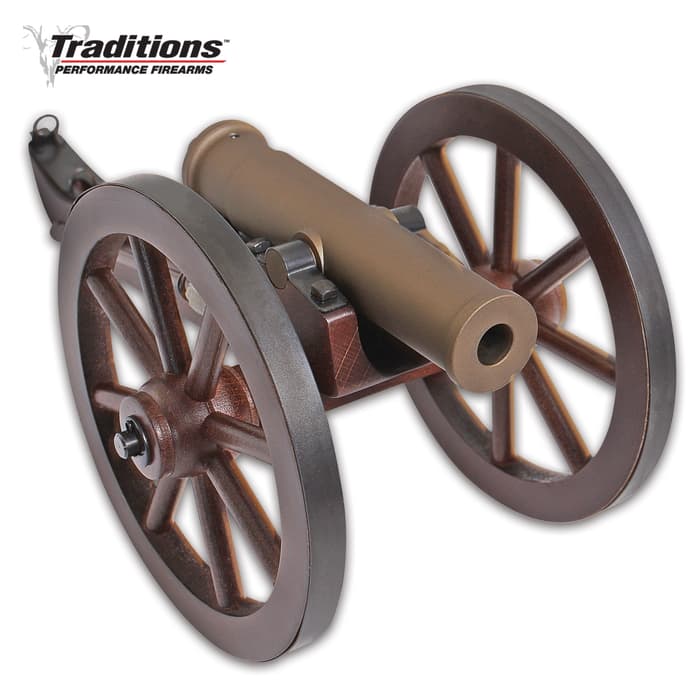 Offering working artillery in miniature, Traditions Firearms introduces its Mini Mountain Howitzer Black Powder Cannon