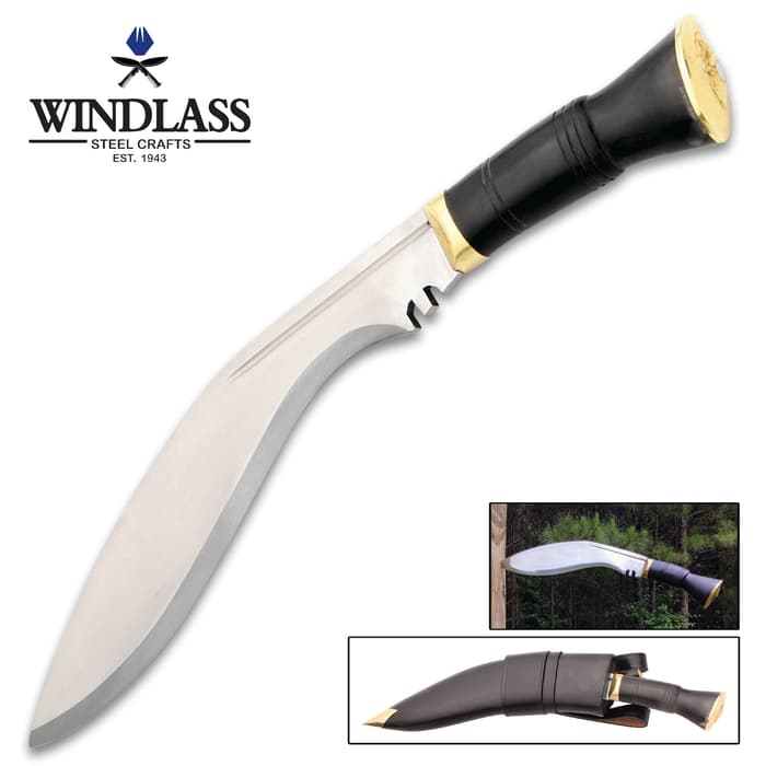 Since 1943, the Officer’s Kukri Knife has been made by Windlass Steelcrafts and is issued to Gurkha officers in India