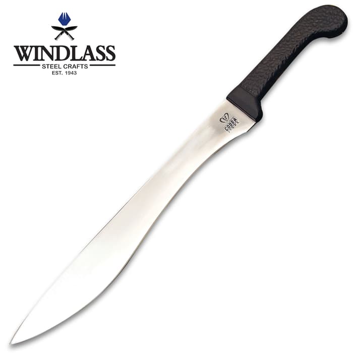 The Windlass Steelcrafts Cobra Falcata Survival Knife offers true, all-purpose function for the real outdoorsman