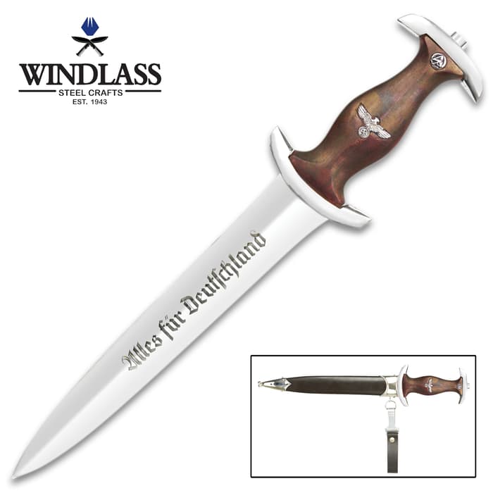 This is an exacting replica made from an original example of a later-produced SA dagger