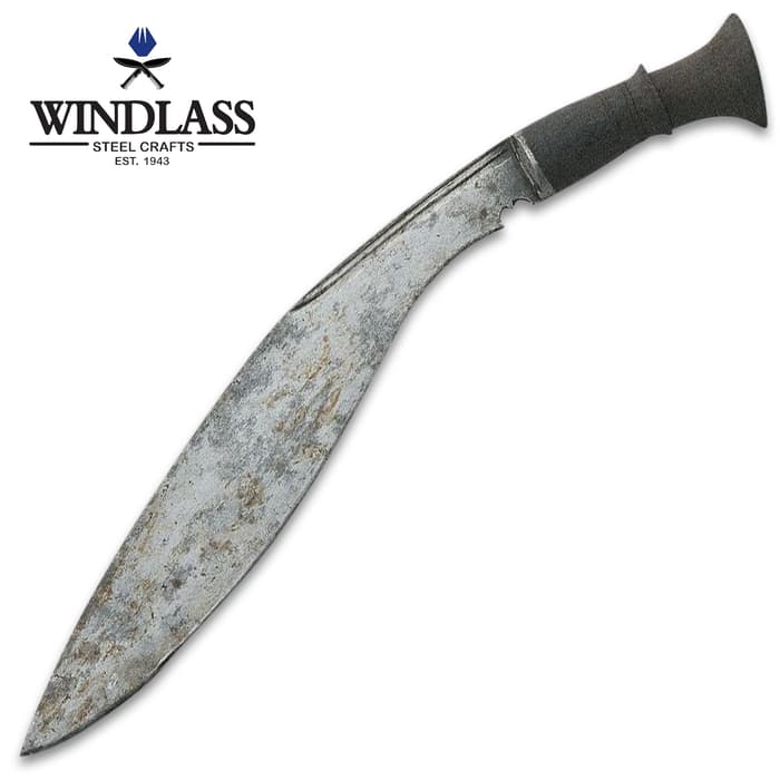 Made prior to 1890, this antique Longleaf Kukri has seen service with both the Nepali military and the British Army