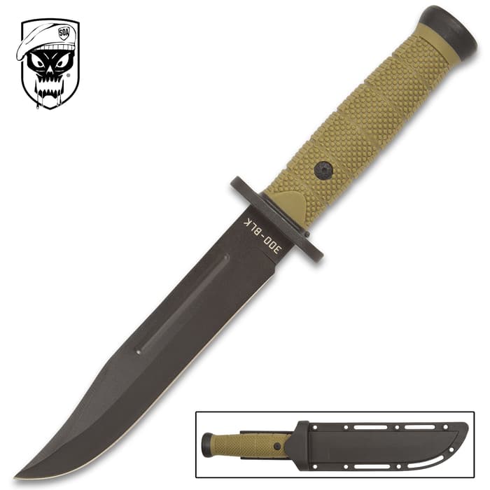 Our SOA OD Military Fixed Blade Knife is ready to go wherever your mission takes you whether here at home or foreign shores