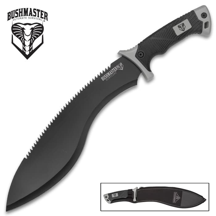 The Bushmaster Kukri Machete Knife is an innovative spin on a centuries-old, tried-and-true design