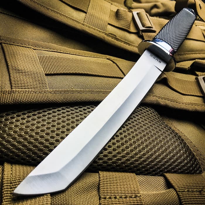 Military Rescue Tanto Knife And Sheath
