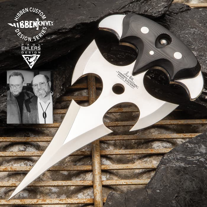 Gil Hibben And Paul Ehlers Collaboration The Gremlin Push Dagger - Stainless Steel Blade