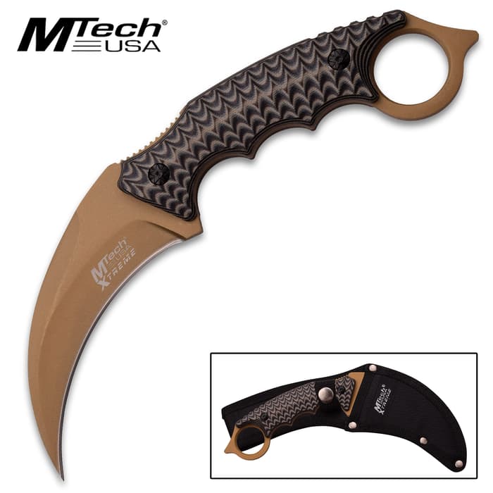 MTech Xtreme Karambit Style Knife With Sheath