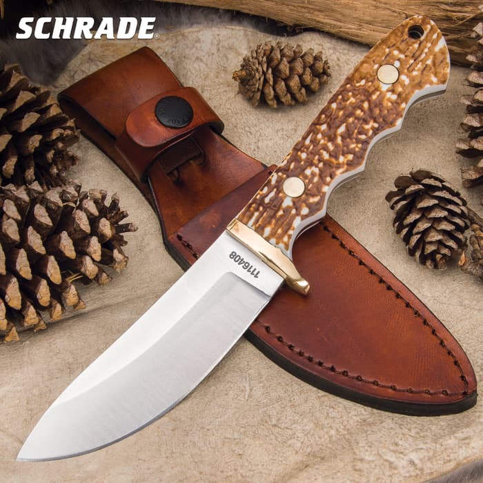 The Schrade Uncle Henry Elk Hunter Skinner Knife will be your most used tool on the hunting lease