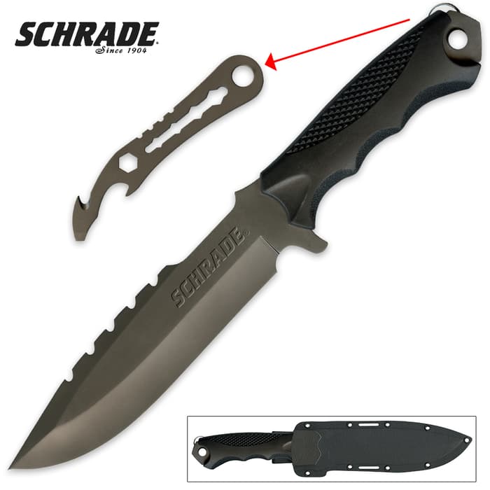 Schrade Extreme Survival Titanium Knife And Pry Tool