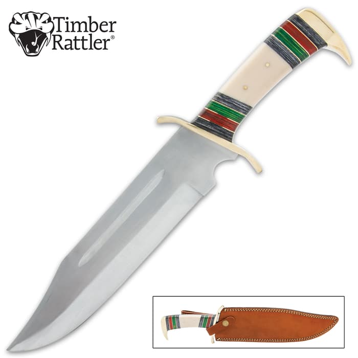 When you’re looking for a knife to carry that means business, the Timber Rattler Arizona Bowie is your partner in the wild