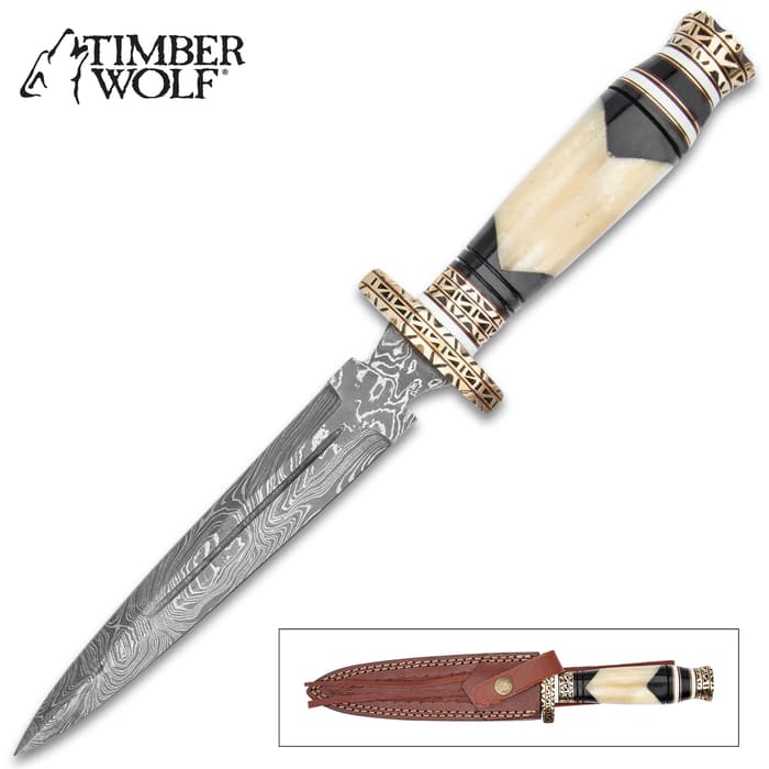 12" Steel Collectible Dagger With Scabbard 