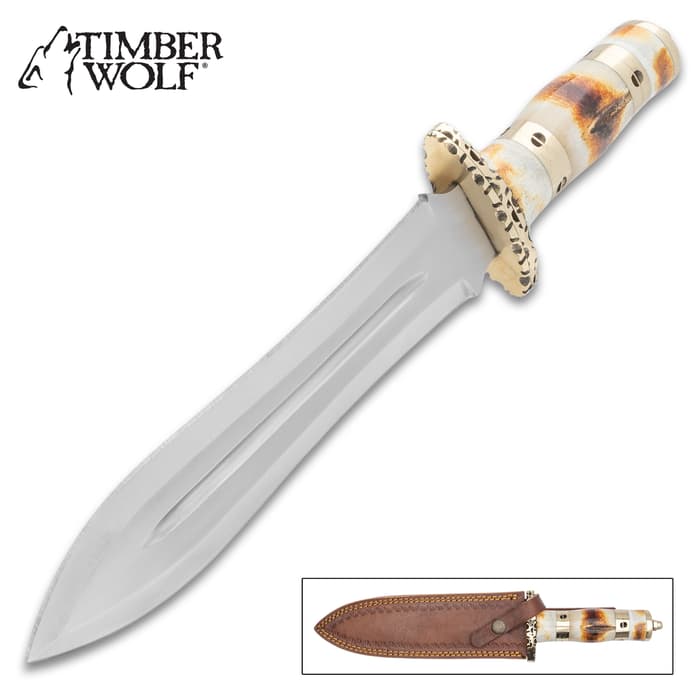 The Timber Wolf Stag Stalker Dagger is handsome.