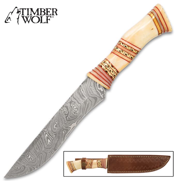 The Timber Wolf Horus Knife is the fixed blade the Egyptian god of the Pharaohs carries at his side, as a back-up weapon in his hand-to-hand combat with Set