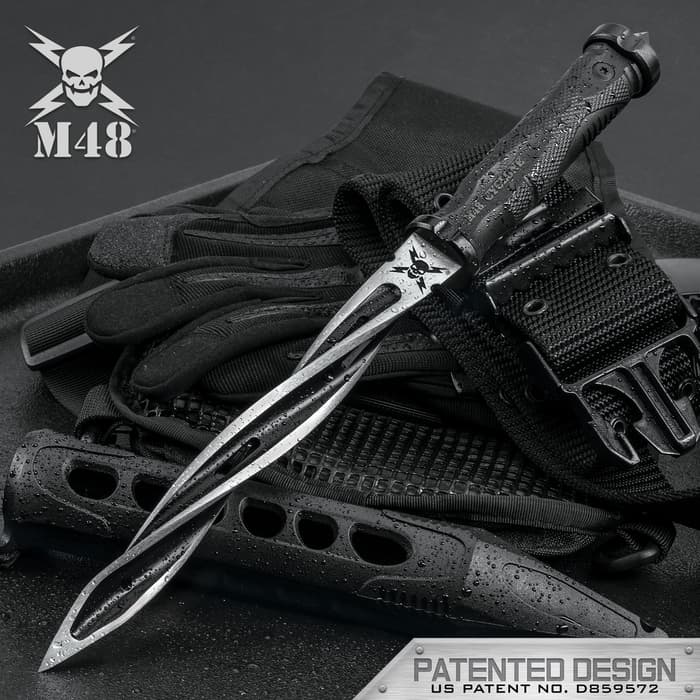 M48 Cyclone Fixed Blade Knife with Custom Vortec Sheath