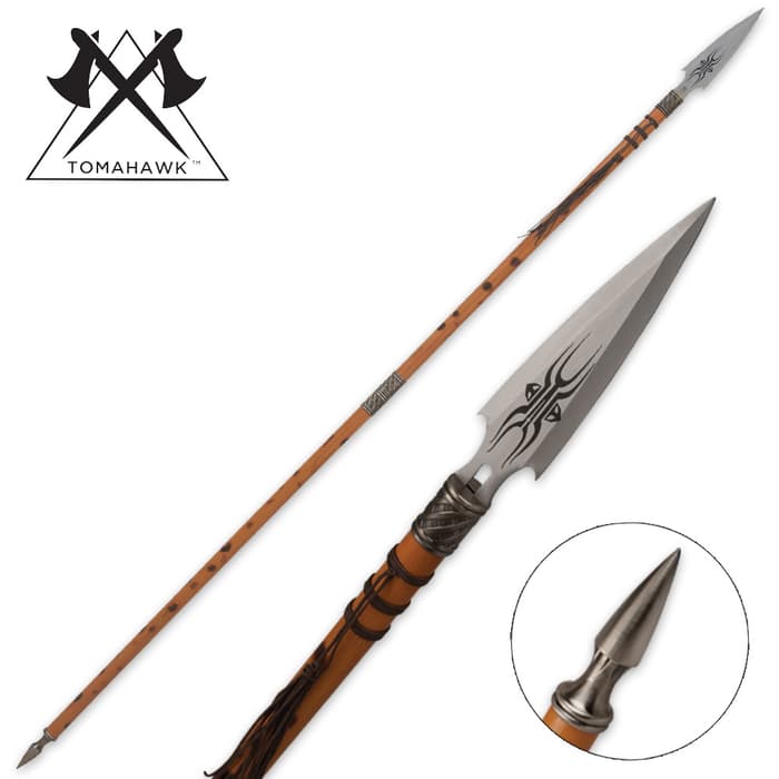  African Wooden Warrior Spear