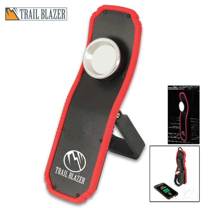 The Trailblazer Ultra-Light Rechargeable Work Light is a compact and super bright light that you’ll find unlimited uses for