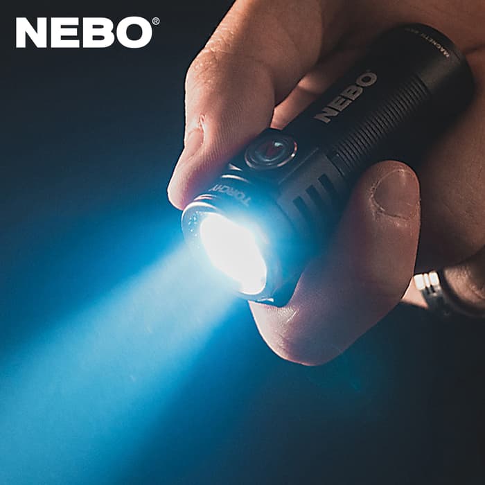 Nebo Torchy Rechargeable Flashlight - 1,000 Lumens, Four Light Modes Plus Turbo, Anodized Aluminum Construction, Magnetic Base