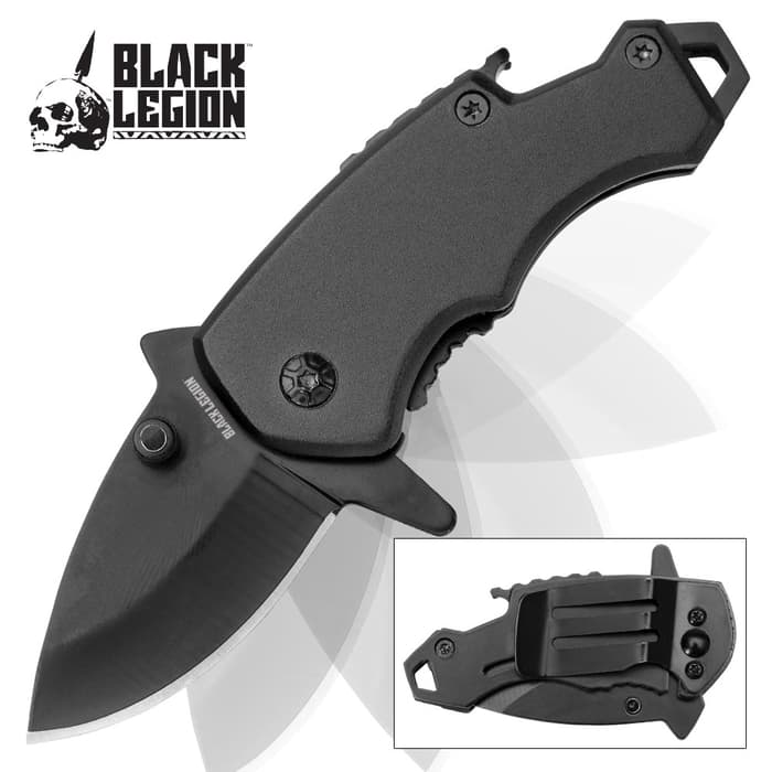 Black Legion Dark Mini Multi-functional Assisted Opening Pocket Knife