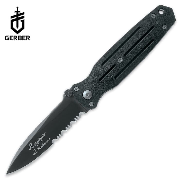 Gerber Mini Covert Automatic Opening Pocket Knife - Black