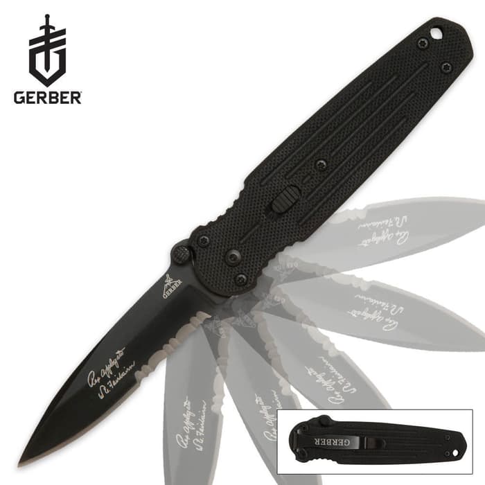 Gerber Covert Mini Fast Assisted Opening Pocket Knife Serrated