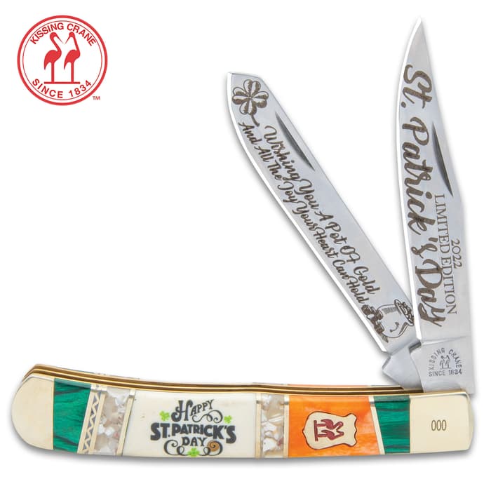 If you want the “Luck of the Irish” to be with you always, you need to put the Kissing Crane 2022 St. Patrick’s Day Trapper in your pocket