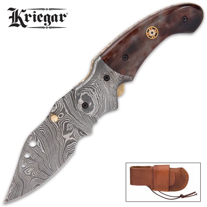 This knife has so many attractive design elements and intricate details that it looks and feels just like a custom-made knife