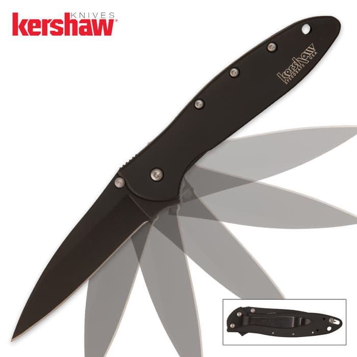 Kershaw Leek Assisted Opening Pocket Knife Black