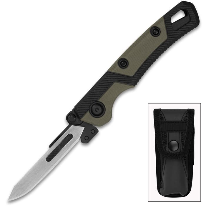 The manual opening LoneRock RBK 2 Pocket Knife is an upgraded version of Kershaw’s skinning and caping knife