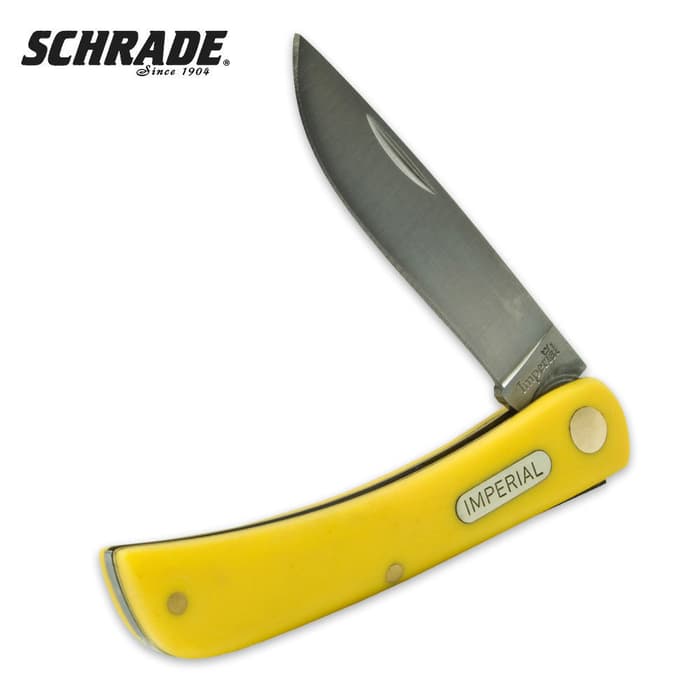 Schrade Yellow Imperial Sod Buster Pocket Knife