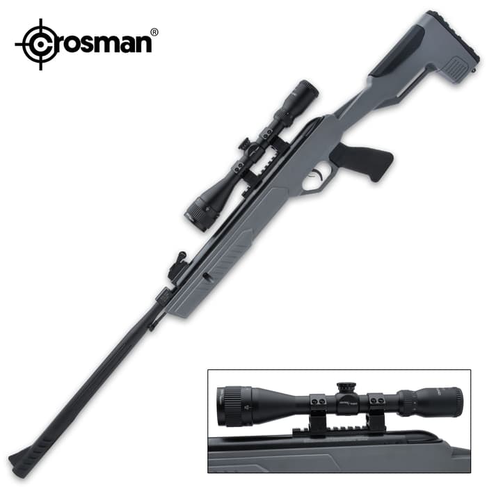 Crosman Mag-Fire Extreme Multi-Shot Air Rifle - .22 Caliber, 975 FPS, Rifled Steel Barrel, Synthetic Stock, 12-Shot