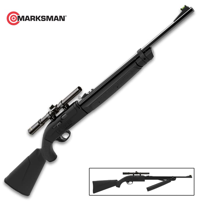Legacy 1000 Single-Shot Variable Pump Air Rifle - .177 Caliber, BBs And Pellets, Steel Barrel, All-Weather Stock, 4x15 Scope