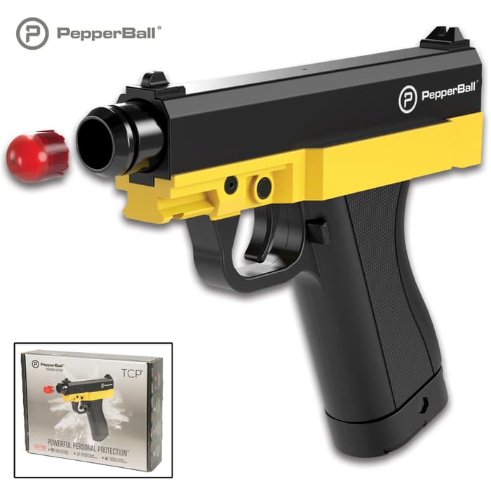 The PepperBall TCP Consumer Kit offers the right solution for a non-lethal approach to your personal protection, giving you both distance and power