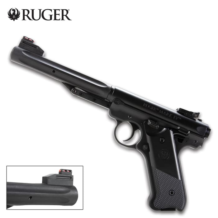The Ruger Mark IV Air Pistol will turn your backyard into a range, providing you with hours of target practice fun