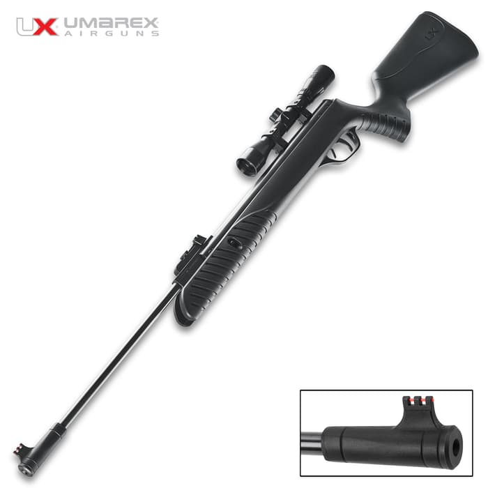 Umarex Syrix Break Barrel Air Rifle With Scope - All-Weather Synthetic Stock, Fiber Optic Sights, Automatic Safety