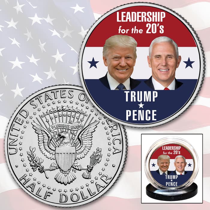 An eye-catching conversation piece and lifetime keepsake that makes a great 2020 Presidential Election collectible