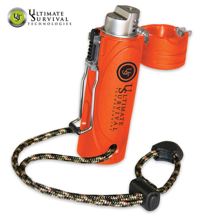 Trekker Stormproof Survival Lighter Blaze Orange