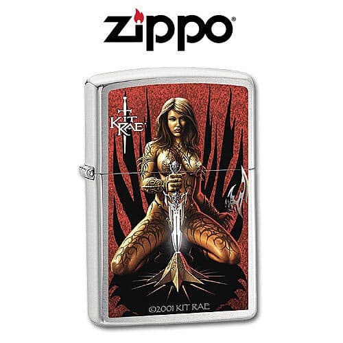 Zippo Kit Rae Woman W/Sword Pocket Lighter 24787 