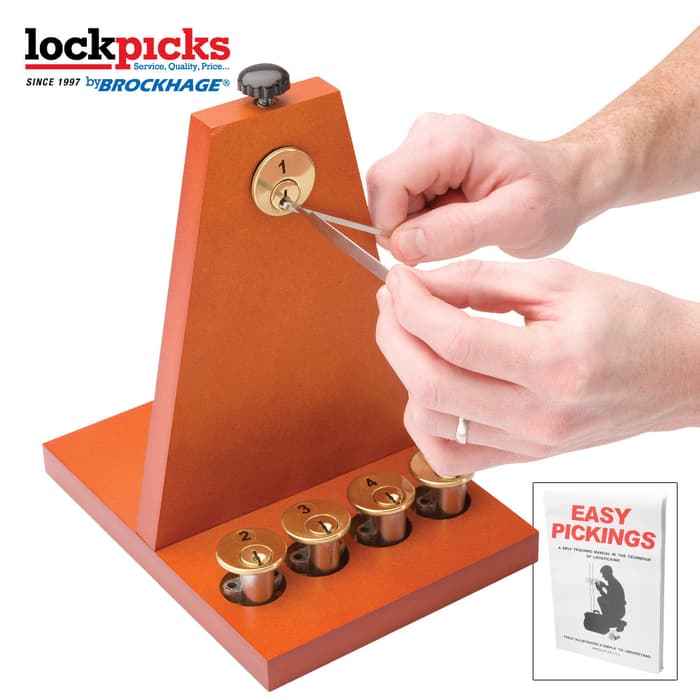 Secure Pro Lockpicking School Kit - Lock Picking Guide, Keyed Practice Locks, Lock Picking Tools, Master Key