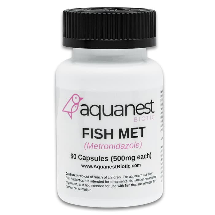 A bottle of Fish Metronidazole