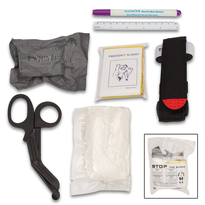 The Advance Trauma Bleeding Control Kit has all the necessary tools needed to combat a medical emergency where controlling profuse bleeding is a matter of life and death