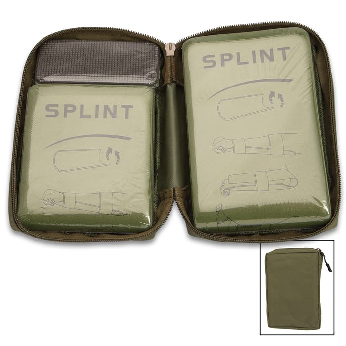 Reusable Splint Set In Zippered Bag - Includes Different Splint Sizes