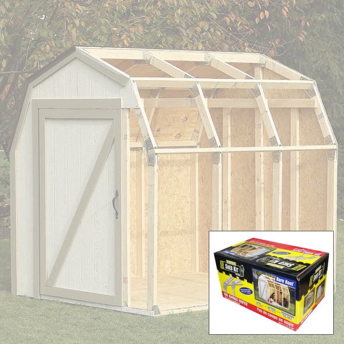2x4 Basics DIY Shed Kit - Barn Roof Style