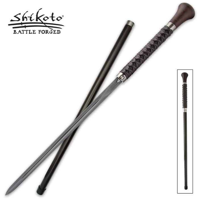 This sword cane makes an attractive accessory, and it also has a little something extra to keep you safe when you’re out and about